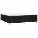 Vidaxl boxspring bed stof zwart 200x200 cm