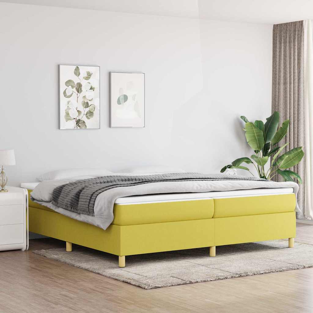 Vidaxl boxspring bed 200x200 cm stof groen