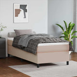 Vidaxl boxspring bed kunstleer cappuccinokleurig 90x190 cm