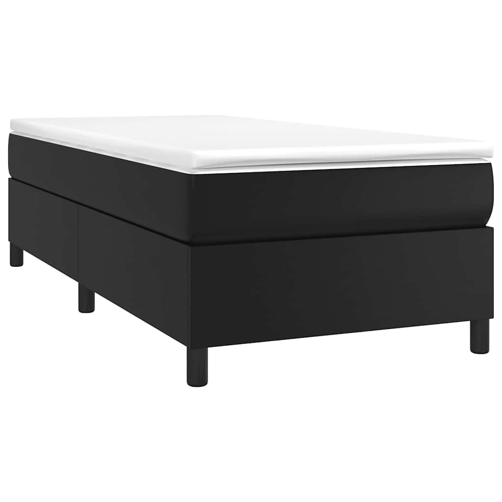 Vidaxl boxspring bed kunstleer zwart 90x200 cm