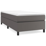 Vidaxl boxspring bed kunstleer grijs 100x200 cm