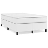 Vidaxl boxspring bed kunstleer wit 120x200 cm