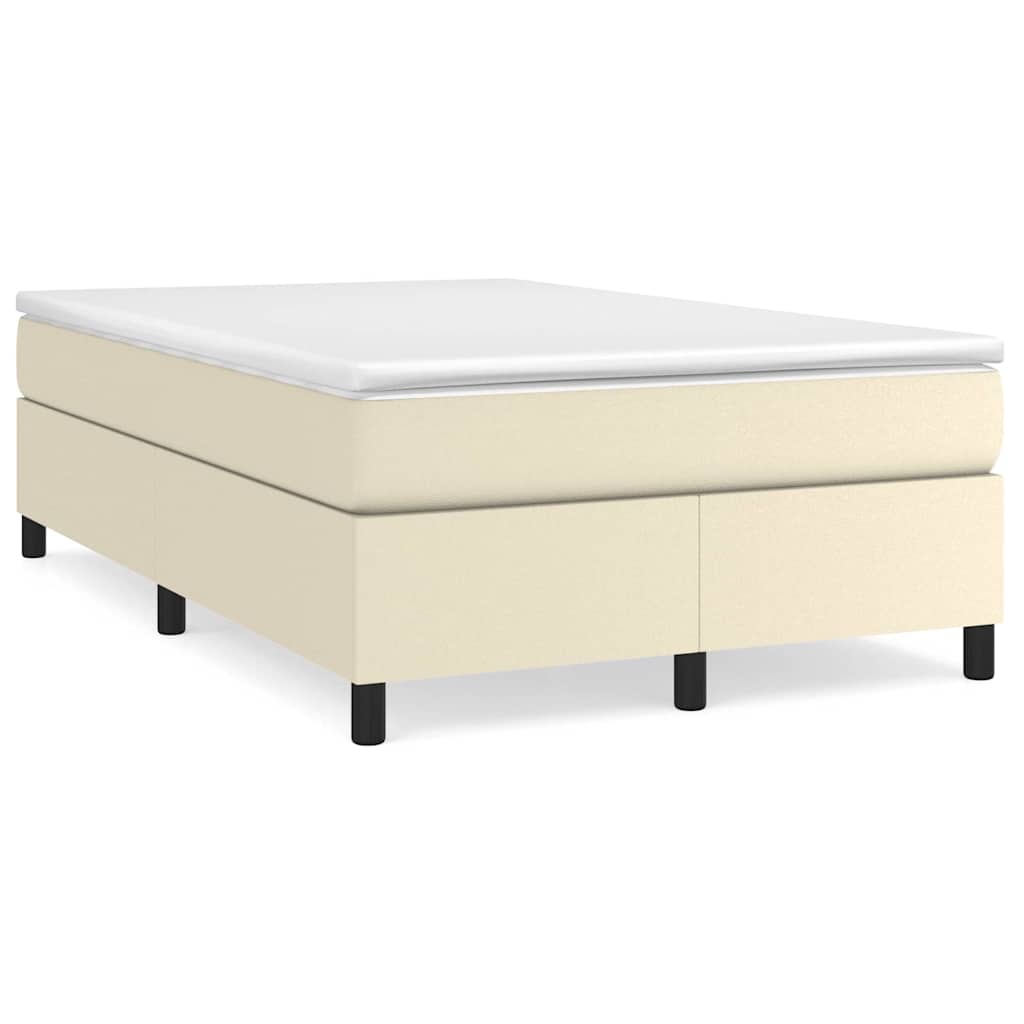 Vidaxl boxspring bed kunstleer crèmekleurig 120x200 cm