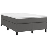 Vidaxl boxspring bed kunstleer grijs 120x200 cm