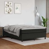 Vidaxl boxspring bed kunstleer zwart 140x190 cm