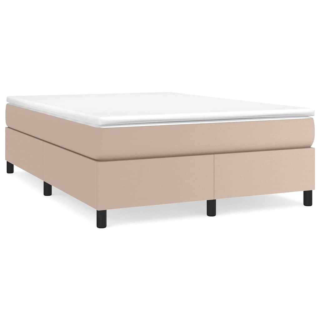 Vidaxl boxspring bed kunstleer cappuccinokleurig 140x200 cm
