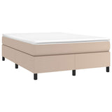 Vidaxl boxspring bed kunstleer cappuccinokleurig 140x200 cm