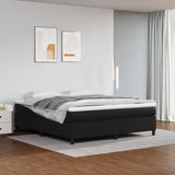 Vidaxl boxspring bed kunstleer zwart 160x200 cm