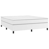 Vidaxl boxspring bed kunstleer wit 160x200 cm
