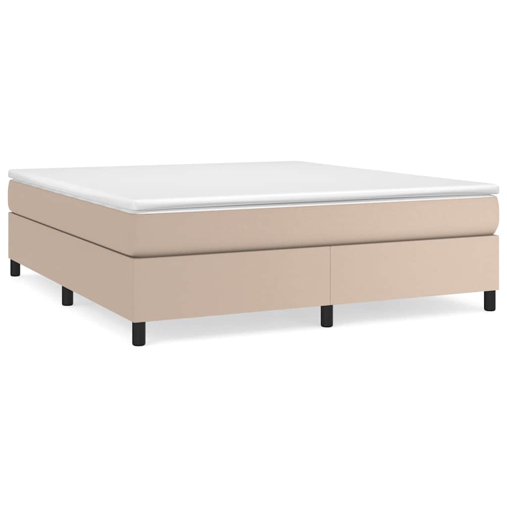 Vidaxl boxspring bed kunstleer cappuccinokleurig 160x200 cm