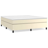Vidaxl boxspring bed kunstleer crèmekleurig 180x200 cm