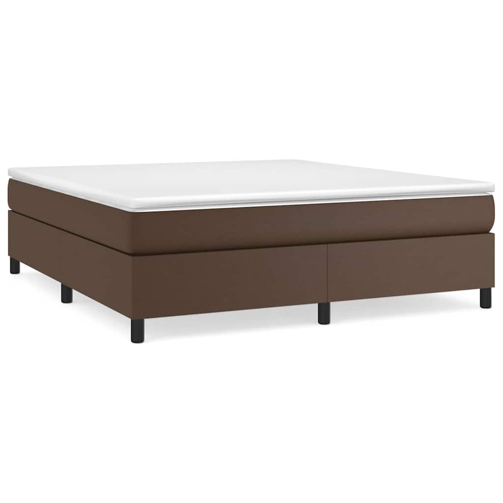 Vidaxl boxspring bed kunstleer bruin 180x200 cm