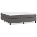 Vidaxl boxspring bed kunstleer grijs 180x200 cm