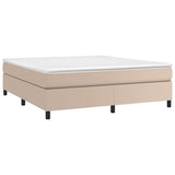 Vidaxl boxspring bed kunstleer cappuccinokleurig 180x200 cm