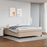Vidaxl boxspring bed kunstleer cappuccinokleurig 180x200 cm