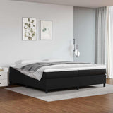 Vidaxl boxspring bed kunstleer zwart 200x200 cm