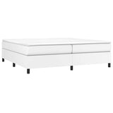 Vidaxl boxspring bed kunstleer wit 200x200 cm