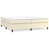 Vidaxl boxspring bed kunstleer crèmekleurig 200x200 cm
