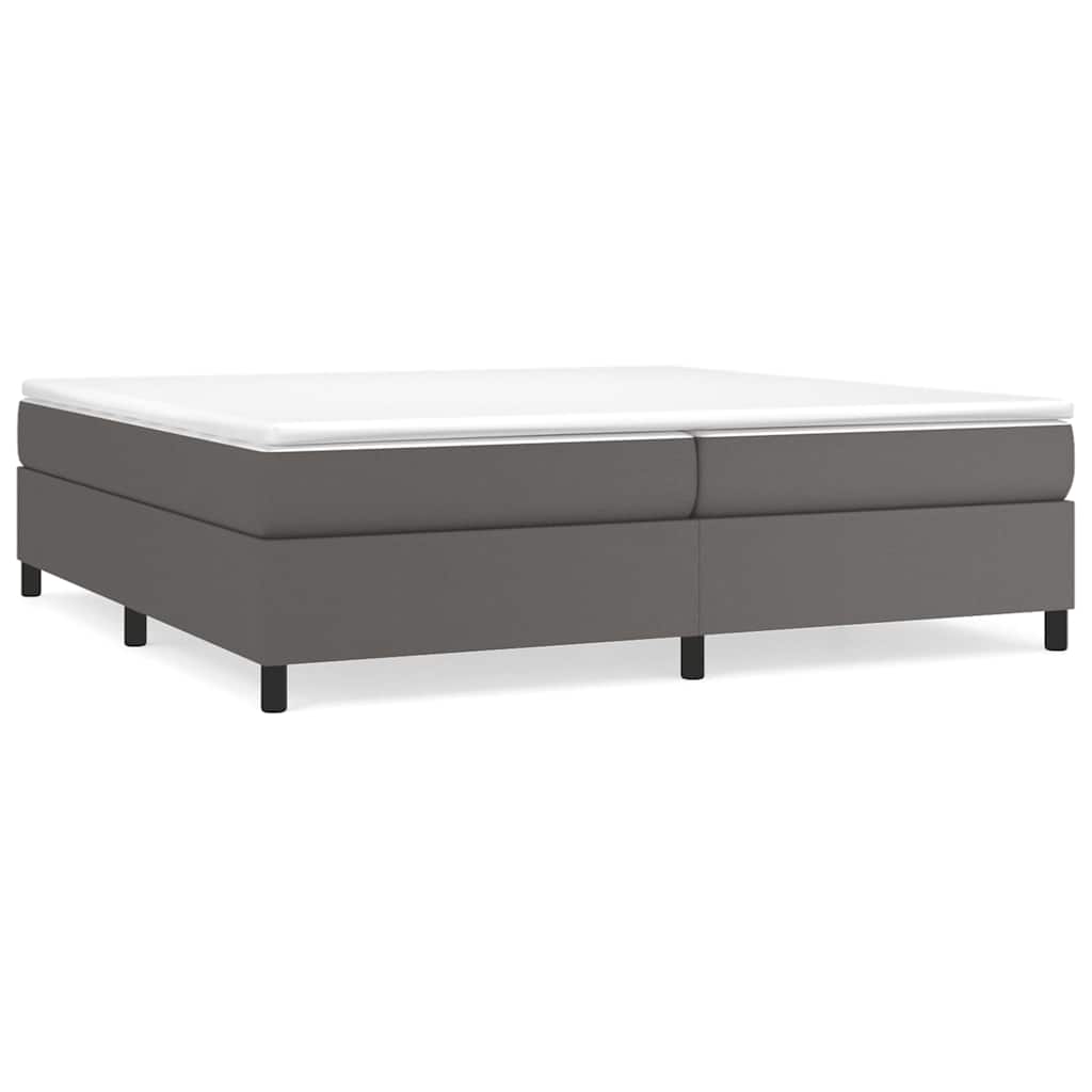 Vidaxl boxspring bed kunstleer grijs 200x200 cm