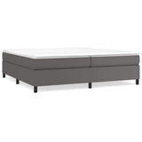 Vidaxl boxspring bed kunstleer grijs 200x200 cm