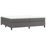 Vidaxl boxspring bed kunstleer grijs 200x200 cm