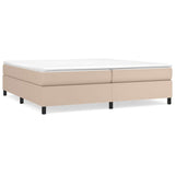 Vidaxl boxspring bed kunstleer cappuccinokleurig 200x200 cm