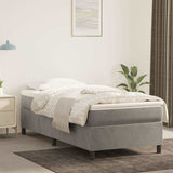 Vidaxl boxspring bed 100x200 cm fluweel lichtgrijs