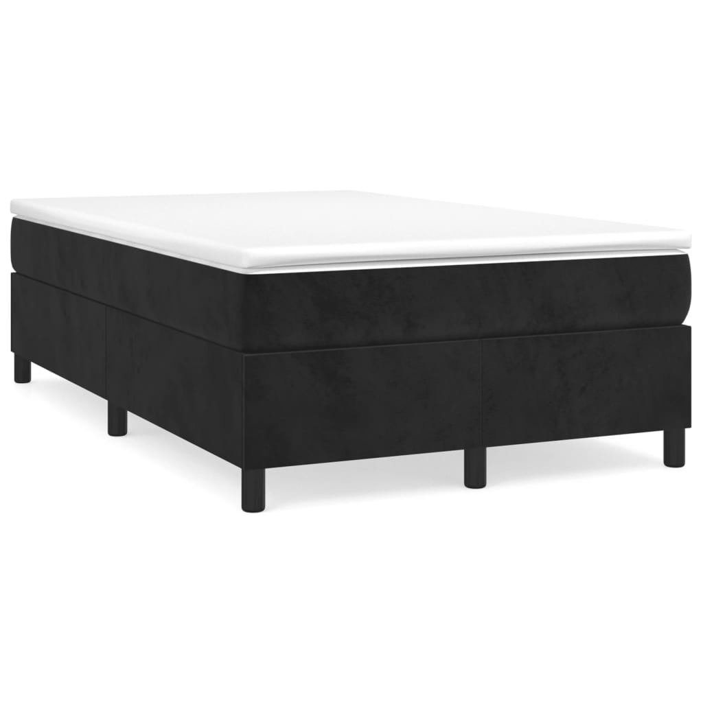 Vidaxl boxspring bed 120x200 cm fluweel zwart