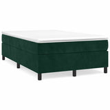 Vidaxl boxspring bed 120x200 cm fluweel donkergroen