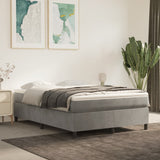 Vidaxl boxspring bed 140x190 cm fluweel lichtgrijs