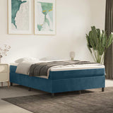Vidaxl boxspring bed 140x190 cm fluweel donkerblauw