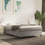 Vidaxl boxspring bed 140x200 cm fluweel lichtgrijs