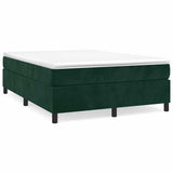 Vidaxl boxspring bed 140x200 cm fluweel donkergroen