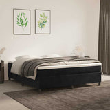 Vidaxl boxspring bed 180x200 cm fluweel zwart