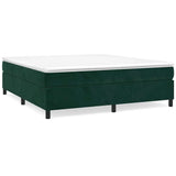 Vidaxl boxspring bed 180x200 cm fluweel donkergroen
