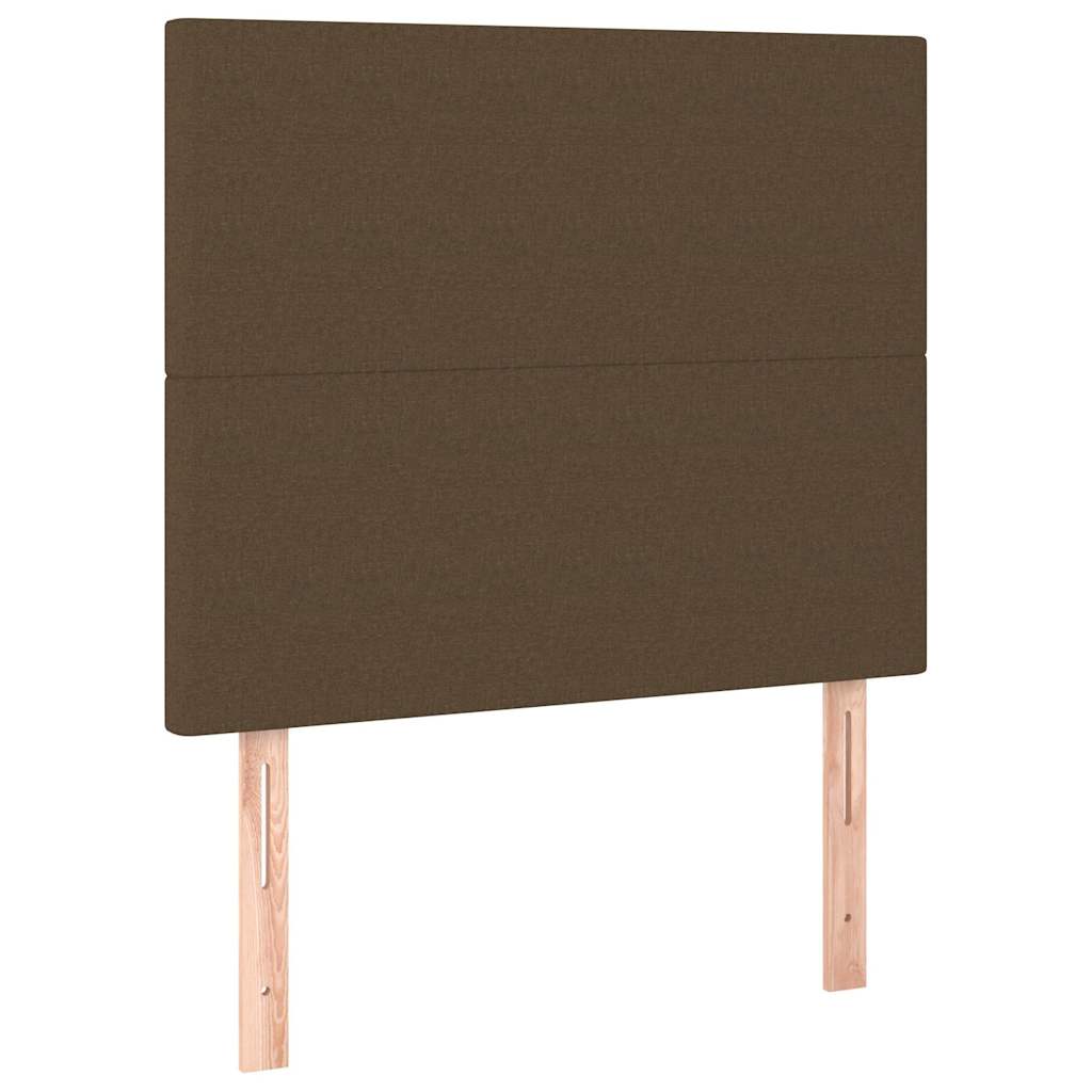 Vidaxl hoofdbord donkerbruin 80x5x118 128 cm stof
