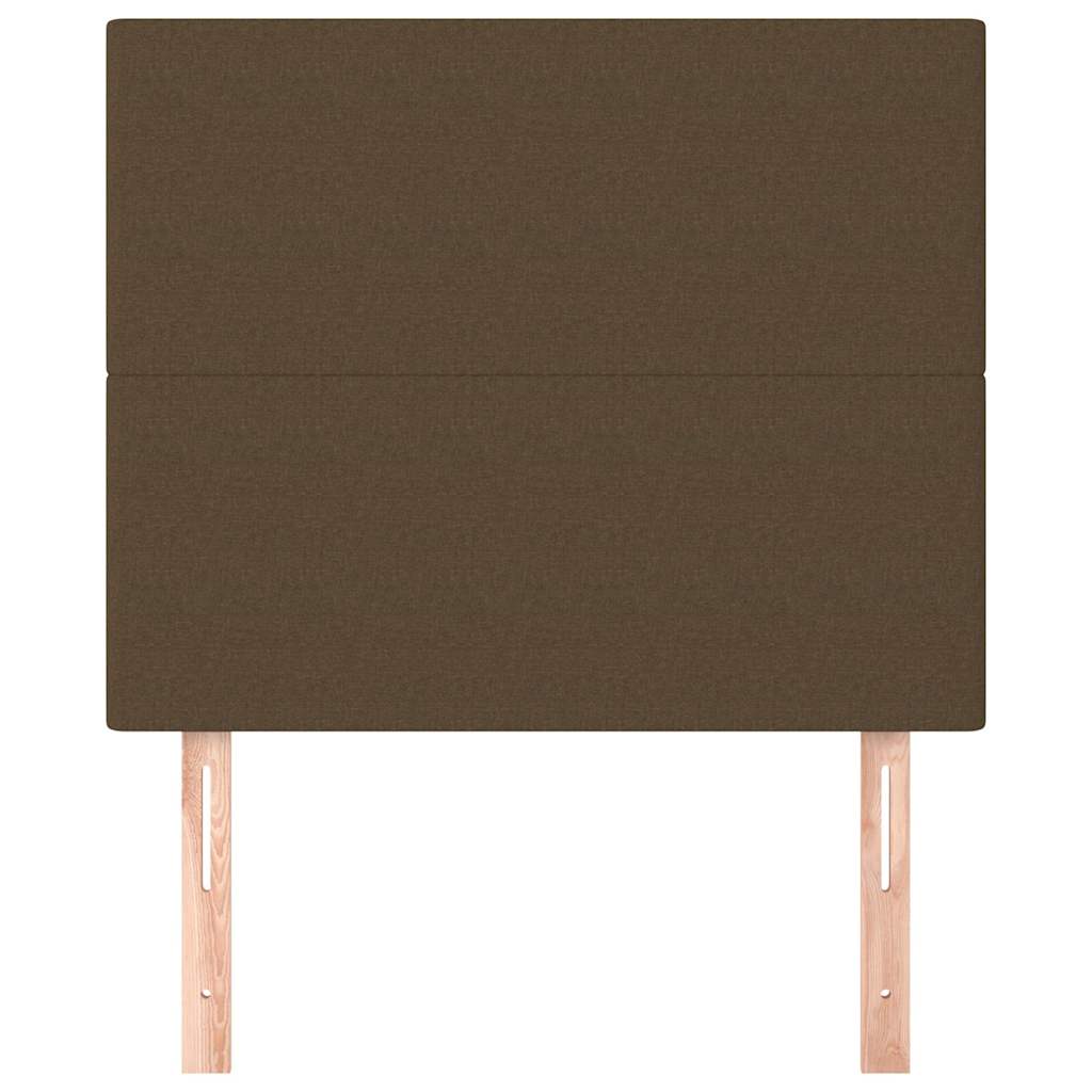 Vidaxl hoofdbord donkerbruin 80x5x118 128 cm stof