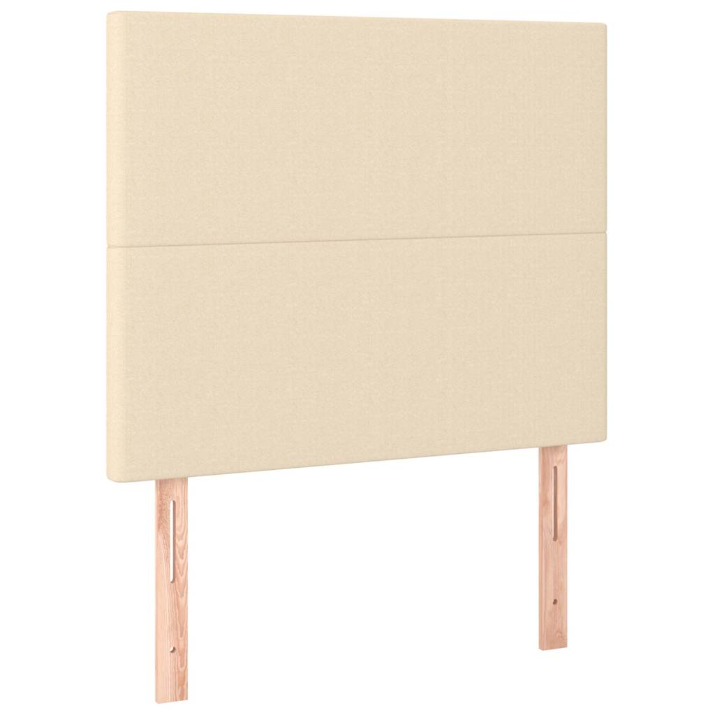 Vidaxl hoofdbord crème 80x5x118 128 cm stof