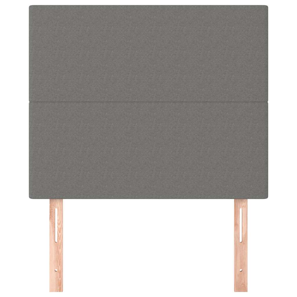 Vidaxl hoofdbord donkergrijs 90x5x118 128 cm stof