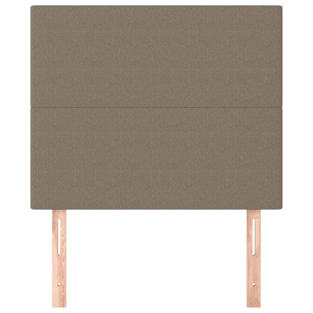 Vidaxl hoofdbord taupe 90x5x118 128 cm stof