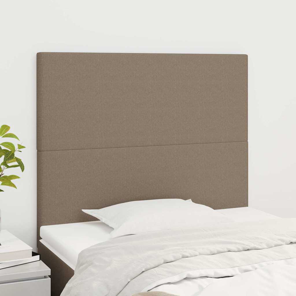 Vidaxl hoofdbord taupe 90x5x118 128 cm stof