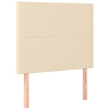 Vidaxl hoofdbord crème 90x5x118 128 cm stof
