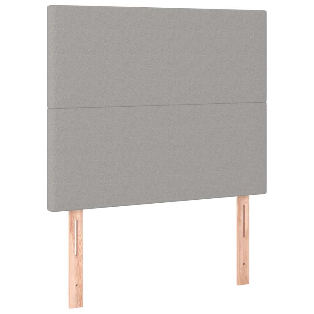 Vidaxl hoofdbord lichtgrijs 100x5x118 128 cm stof