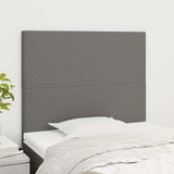 Vidaxl hoofdbord donkergrijs 100x5x118 128 cm stof