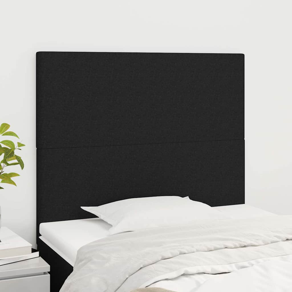 Vidaxl hoofdbord zwart 100x5x118 128 cm stof