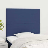 Vidaxl hoofdbord blauw 100x5x118 128 cm stof