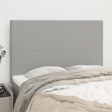 Vidaxl hoofdbord lichtgrijs 144x5x118 128 cm stof