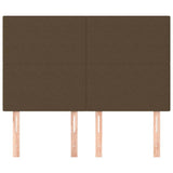 Vidaxl hoofdbord donkerbruin 144x5x118 128 cm stof