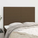 Vidaxl hoofdbord donkerbruin 144x5x118 128 cm stof