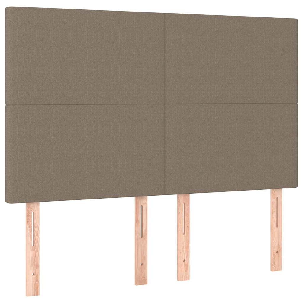 Vidaxl hoofdbord taupe 144x5x118 128 cm stof